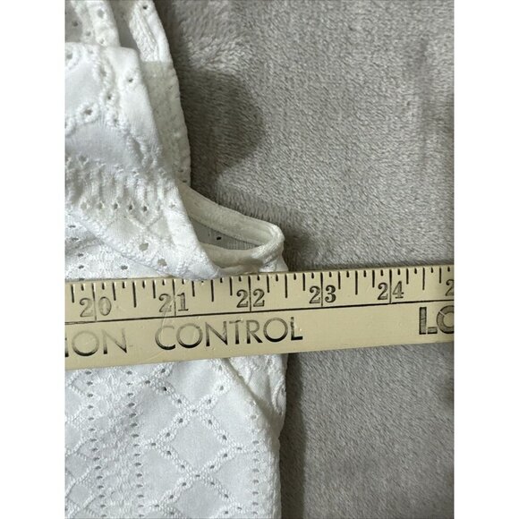 Women’s Michael Kors Blouse White V-Neck Size Xl - Picture 6 of 13